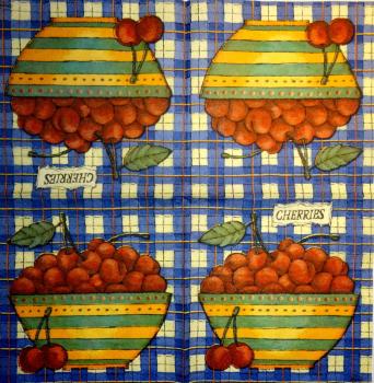 024 Cherries,  Plums - 3-ply